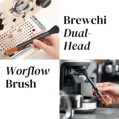 Dual - Head Workflow Coffee Brush - Brewchi