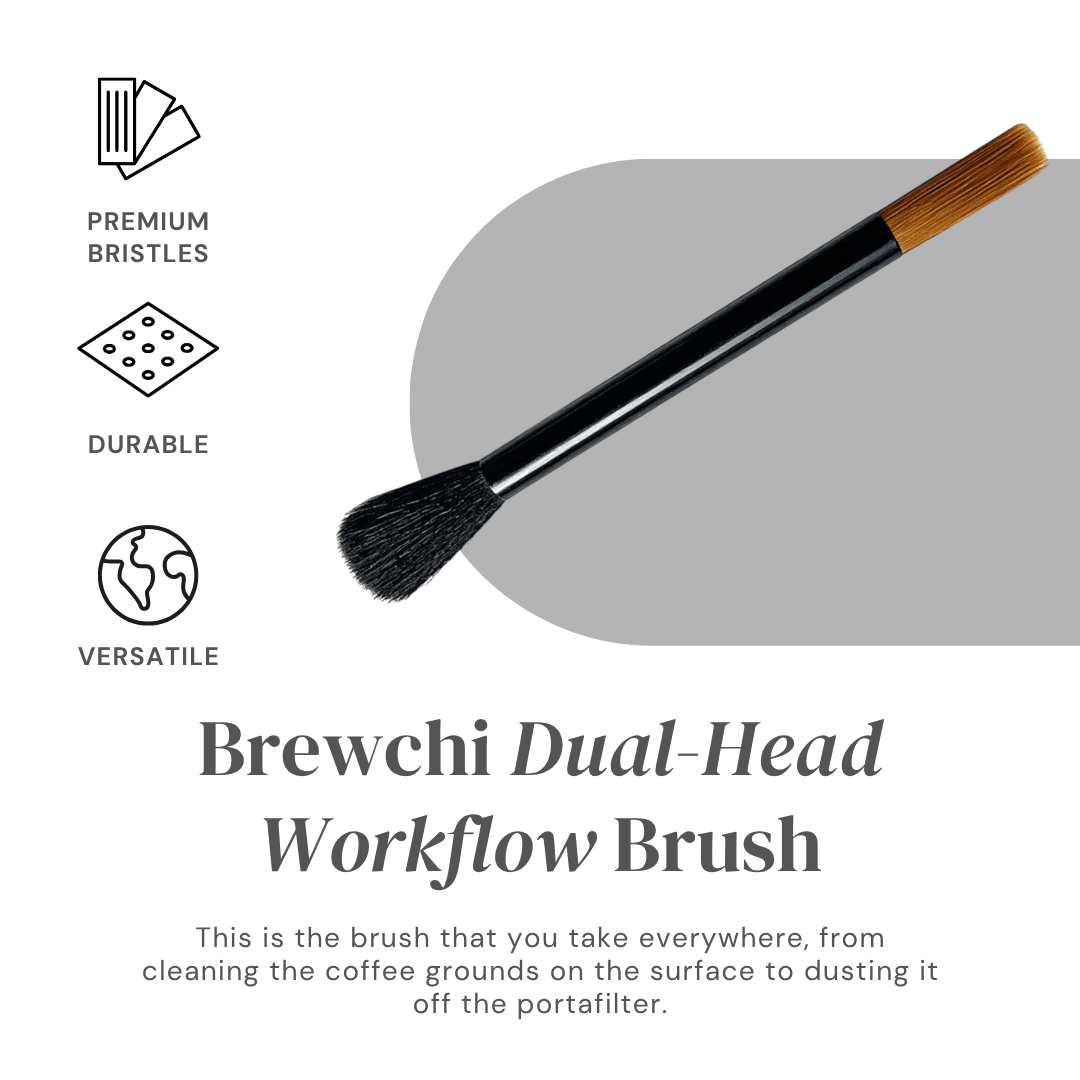 Dual - Head Workflow Coffee Brush - Brewchi