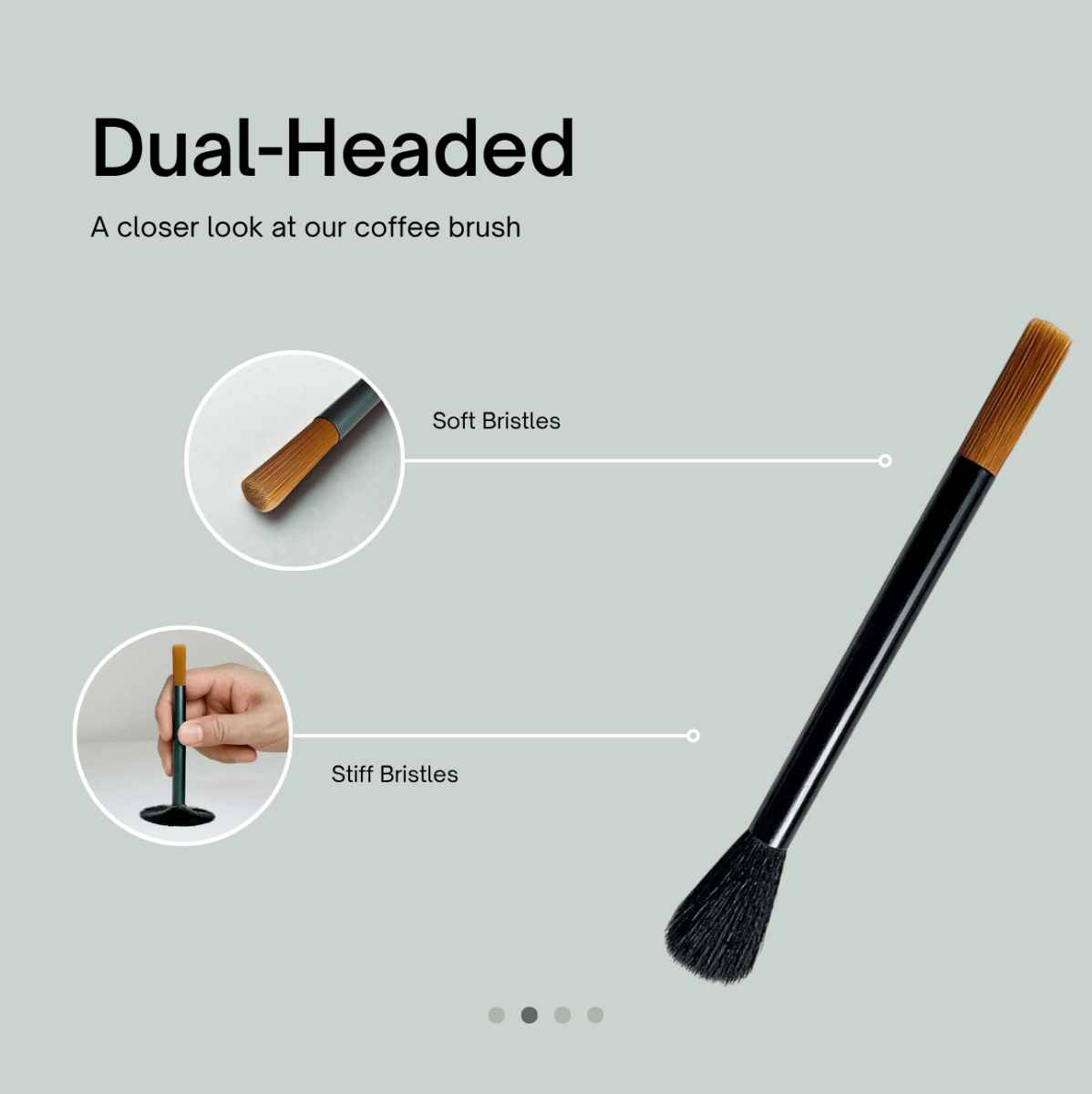 Dual - Head Workflow Coffee Brush - Brewchi